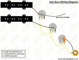 This is the wiring diagram for stratocaster, from premierguitar.com. How To Wire A Jazz Bass Six String Supplies