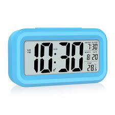 Nur solange der vorrat reicht! Smart Night Light Digital Alarm Clock Blue At Mighty Ape Nz