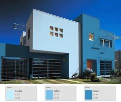 Te recomiendo combinar con el azul con blanco o gris. Colores Para Exteriores De Casas Mira Como Combinarlos Casa Web Pintar Fachadas De Casas Casas Pintadas Pinturas De Casas