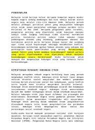 Pilih pernyataan yang tidak benar mengenai peruntukan utama perlembagaan persekutuan mengenai hubungan etnik ? Top Pdf Hubungan Etnik Di Malaysia
