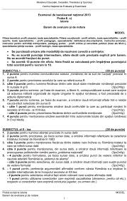 Toate eseurile necesare examenului de bacalaureat, disciplina istorie. Istorie Model Barem Examen Bacalaureat 2013 Istorii RegÄƒsite