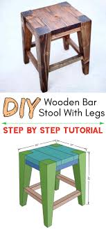 These plans are for two bar stools but you could get 3 seats top out of the 1x12x48″ board and with two more 2x2x8′ boards you could easily get make a total of 3 stools. 10 Free Bar Stool Plans Step By Step Tutorial Diy Old Things