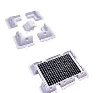[Hot Item] Solar Panel Mounting Bracket ABS Corner Brackets Kits with  Waterproof Cable Gland Drill-Free Installation for RV, Caravans, Vehicles