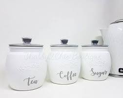 Große auswahl an edlen & hochwertigen fliesen. Kitchen Canisters Set Of 3 Pink White Silver Grey Copper Etsy Tea Coffee Sugar Jars Tea Coffee Sugar Tea Coffee Sugar Canisters