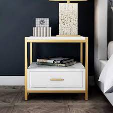 Haniw Nordic Style Postmodern Nightstand With Drawer For Bedroom Creative Side Table Sofa M Modern Side Table Bedroom Side Tables Bedroom Modern Bedside Table