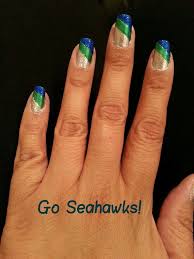 Seahawks Nails Seahawks Nails Design Seahawks Nails Airbrush Nails