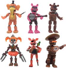 Full resolution (1,920 ã 1,080 pixels, file size: Amazon Com Five Nights At Freddy S Pizzeria Simulator Set Of 6 Pcs Tall 5 6 Inches Animatronics Rockstar Foxy Pigpatch Orville Elephant El Chip Scrap Baby Toys Games