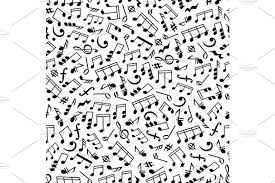 Black And White Music Notes Background Musical Notes Pattern In 2020 Notes Vector Background Pattern Pattern
