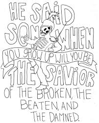 Discover our 1,500+ free adult coloring pages to download in pdf or to print : Lyrics Coloring Pages