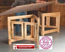 Folding Table Base Plan Folding Craft Table Base Plan Play Etsy Fold Down Table Craft Table Folding Table