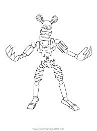 Fnaf coloring pages funtime foxy. Nightmare Endo Fnaf Coloring Page For Kids Free Five Nights At Freddy S Printable Coloring Pages Online For Kids Coloringpages101 Com Coloring Pages For Kids