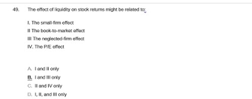 I also have high liquidity. Investments Securities Test Bank Questions Chapter 8 Flashcards Quizlet