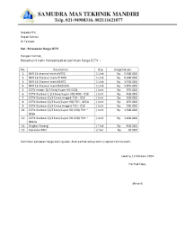 Maybe you would like to learn more about one of these? Doc Penawaran Harga Cctv Dan Pabx Ansori Aan Academia Edu