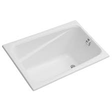 Build.com has been visited by 100k+ users in the past month Kohler Greek 48 Inch X 32 Inch Acrylic Drop In Or Undermount Bathtub With Reversible Drain The Home Depot Canada