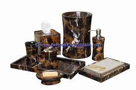 White, i'm redoing it with aesthetic white. Michaelangelo Marble Bathroom Accessories Set Black And Gold Bathroom Sets From Pakistan Stonecontact Com