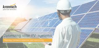 Pv solar panel array against blue sky anemometer. Optimizing Solar Pv Systems Planning Hardware Selection And Monitoring Solar Blog Krannich Global Solar Distribution En