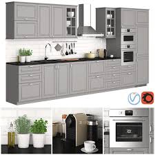 Small kitchen ikea bodbyn waiting for ikea beleuchtung küchenschränke | ikea bodbyn kitchen grey. Kitchen Ikea Metod Bodbyn Gray 27431 3d Model Download 3d Model Kitchen Ikea Metod Bodbyn Gray 27431 27431 3dbaza Com