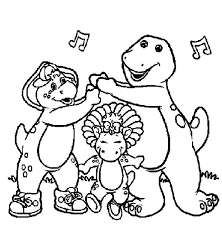 Printable barney coloring pages for kids. Lets Have Some Fun With Barney And Friends Coloring Pages Best Place To Color