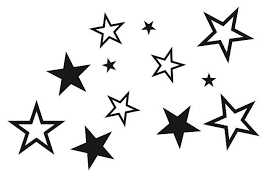 * la fuente de camiseta psg, las letras i y j se imprimirán en minúsculas: Stars Wall Decals Pack Star Wall Decals Star Tattoo Designs Star Tattoos