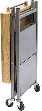 Origami foldable kitchen cart boasts a versatile design that can be used as a kitchen island or as a side cart. Origami Kitchen Island Cart Silver Amazon De Kuche Haushalt