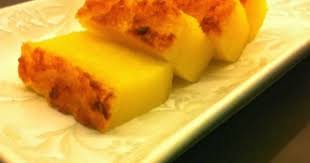 Ubi +tepung tapioka +garam +vanili bubuk+agar2 bubuk,di campur dan di aduk rata,lalu masukan air santan yg sdh di masak tadi,aduk2 sampai rata…lalu tuangkan ke. Resepi Bingka Ubi Kayu Simple Famousresipi Farbuck Com