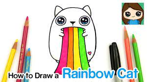 Questioncard sleeves for exploding kittens? How To Draw A Rainbow Ralphing Cat Exploding Kittens Kitten Drawing Exploding Kittens Kitten Art