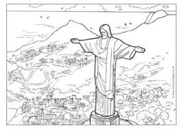 Brazil Colouring Pages Christ The Redeemer Colouring Pages Coloring Pages