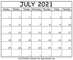 We have a 2021 printable calendar for everyone. Free Printable July 2021 Calendars