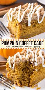 Pumpkin Coffee Cake Recipe Pumpkin Coffee Cakes Fall Baking Recipes Thanksgiving Desserts