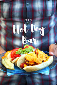 Place the whole thing (bun and all) on the grill or under the broiler until the cheese melts, 1 to 2 minutes. Diy Hot Dog Bar Set The Table