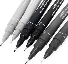 Zebra is a name brand, with a touch of luxury with the quality of the pen. Amazon Com Uni Pin Fineliner Drawing Pen Sketching Set Gray Tones 0 1 0 5mm Set Of 6 Office Products