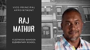 Raj Mathur appointed vice-principal at Fleetwood-Bawden Elementary School