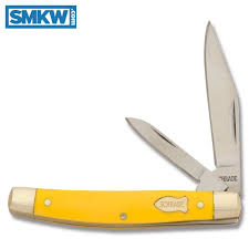 You'll receive email and feed alerts when new items schrade old timer carving pocket knife 6 blade whittler 24otcp 65mn cs 4 1/4 cl. Schrade Old Timer Middleman Jack Yellow Delrin Handle Smkw