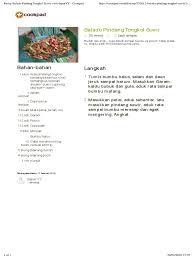 Resep pindang ikan tongkol bumbu sarden. Resep Balado Pindang Tongkol Suwir Oleh Dapurvy Cookpad Pdf