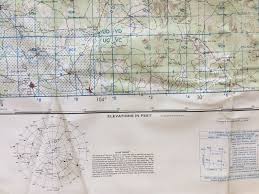 Details About Vintage Vietnam War Dod Evasion Chart Evc 500 1 Laos Thailand War Map Star Chart