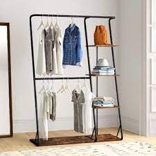 Clothes racks and stands flexible and versatile hanging solutions for clothes. Clothes Racks Garment Wardrobes Wayfair