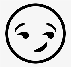 Download Smirking Face Emoji Rubber Stamp Emoji Clipart Black And White Png Image For Free Search More High Quality Emoji Clipart Emoji Coloring Pages Emoji