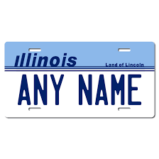(do not enter spaces or dashes). Personalized Illinois License Plate For Bicycles Kid S Bikes Carts Cars Or Trucks Teamlogo Com Custom Imprint And Embroidery