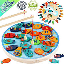 Diseñado para todos los teléfonos y tabletas, no se necesita conexión a internet. Amazon Com Cozybomb Juego De Pesca Magnetico De Madera Para Ninos Pequenos Alfabeto Pesca Conteo De Peces Preescolares Juegos De Mesa Juguetes Para Ninos De 3 4 5 Anos De Edad