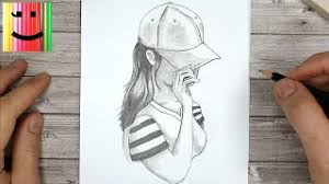 Dessin bff facile a imprimer. Comment Dessiner Une Fille Avec Une Casquette Tutoriel De Dessin Youtube