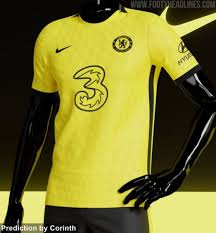 It has a yellow and black will be the colourway, recalling the last. Chelsea 2021 22 Yellow Away Kit Potential Design Emerges