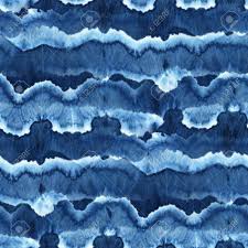 After the fabric is wrapped around a plastic pipe, it's compressed to make pleats. Seamless Tie Dye Pattern Of Indigo Color On White Silk Hand Stock Photo Picture And Royalty Free Image Image 78864359