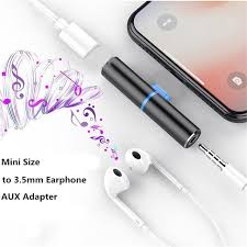 For Apple To 3 5mm Headphone Jack For Iphone X 8 7 Plus Xs Max Ios 12 For Lightning Earphone Audio Charger Adapter Charging Charger Adapter Earphone Headphone