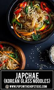 The type made with sweet potato starch may also be. Korean Glass Noodles Japchae Chapchae Glass Noodles Glass Noodles Recipe Korean Glass Noodles