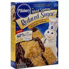 You have to include these in mixing a bowl, sift together flour, salt, and baking powder. Pillsbury Moist Supreme Reduced Sugar Cake Mix Classic Yellow Shop Superlo Foods