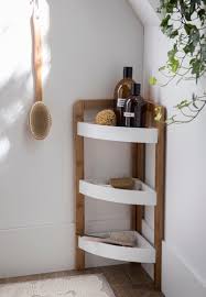 Étagère en bambou d'angle pour salle de bain ou wc comprenant 3 tablettes. Etagere Salle De Bain En Bambou 3 Paniers Pas Cher Achat En Ligne Zodio