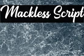 Share script mono free font. Mackless Script Font Ffonts Net