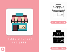 Download Shop Icons Set Graphic By Zenorman03 Creative Fabrica PSD Mockup Templates