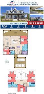 About waterfront house plans & waterfront home floor plans. House Plan 1070 00302 Lake Front Plan 2 766 Square Feet 5 Bedrooms 4 Bathrooms Lake House Plans Beach House Plans Beach House Plans Open Floor