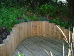 Image Result For Vertical Sleeper Wall Garden Dividers Garden Retaining Wall Sleeper Retaining Wall